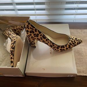 Size 9.5 Marc Fisher heels 100% calf hair